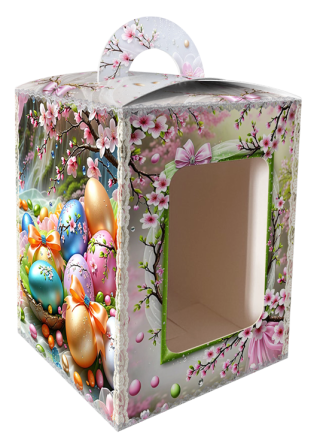 Коробка під великодня Великодня 14 см * 14 см*18,7 см (400 гм) No4 (1 шт.) Харків