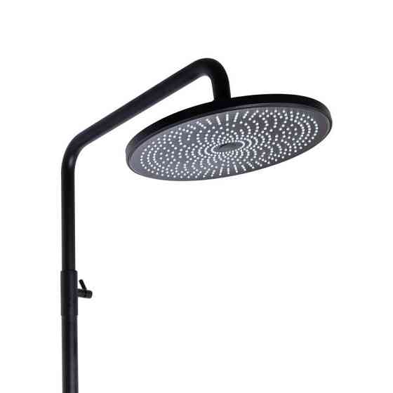 Душевая система с изливом Qtap Slavonice на три потребителя QTSLA111BLM45911 Black Matt черная Киев