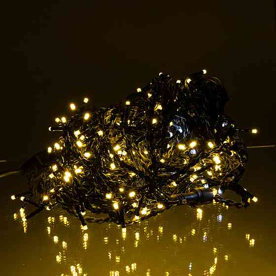 Garlando Новорічна гірлянда вулична Бахрома 36 м 600 LED чорний провід Жовтий 36МBY Коломыя