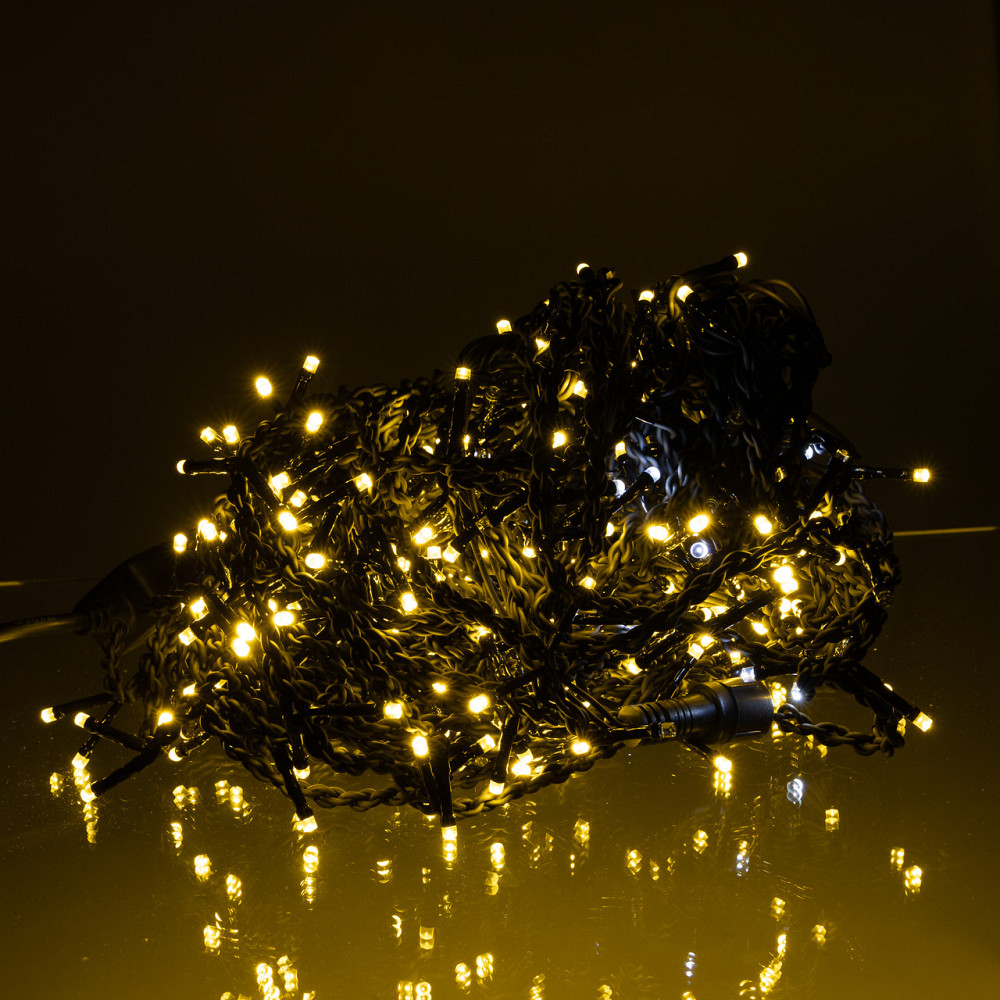 Garlando Новорічна гірлянда вулична Бахрома 36 м 600 LED чорний провід Жовтий 36МBY Коломыя - изображение 1