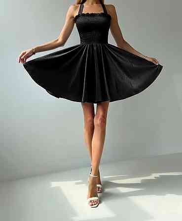 Женское элегантное праздничное бархатное платье Черный, 46/48 Одесса