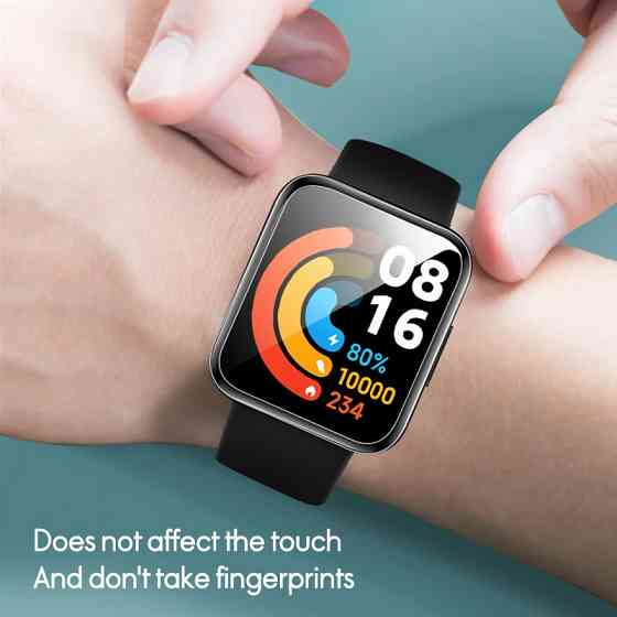 Защитная силиконовая пленка для смарт-часов Dazzling Xiaomi Redmi Watch 4 3D (Прозрачная) Николаев