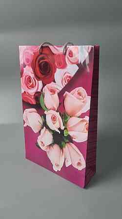 Большой бумажный пакет вертикальный  25/37/8(артBV-171) (12 шт) Харьков