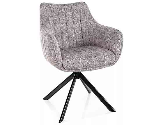 Стілець AZALIA LEO чорний каркас/світло-сірий 04 Днепр