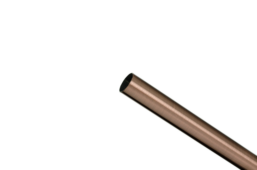 Гладка труба для металевого карниза (колір мідь, 25 мм) Бровари - фото 1