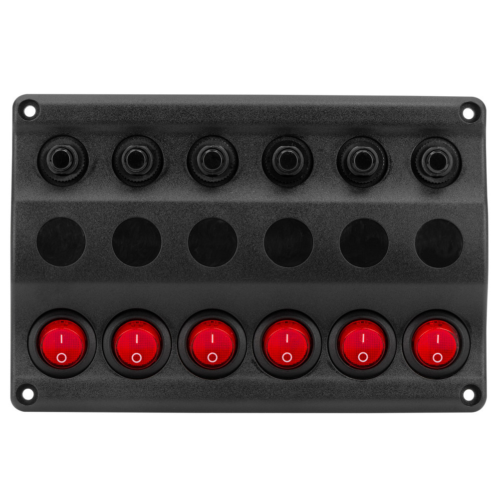 Панель на 6 переключателей Тайвань 10026-BK Черкассы - изображение 1