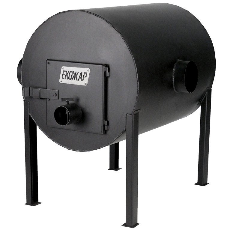 Печь булерьян буржуйка Экожар Про 500 с горизонтальными тепловыми выходами Киев - изображение 1