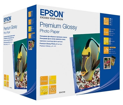 Epson Premium Glossy Photo Paper 130mm x 180mm, 500 л. (C13S042199) Киев - изображение 1