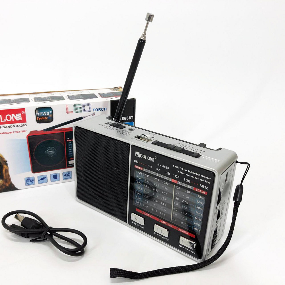 Портативне аварійне радіо, що працює від мережі, Портативне радіо, Радіоприймач з гарною якістю прийому DV-80 Львів - фото 11