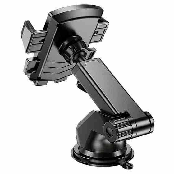 Тримач для мобільного HOCO CA83 David one-button center console car holder Black Київ