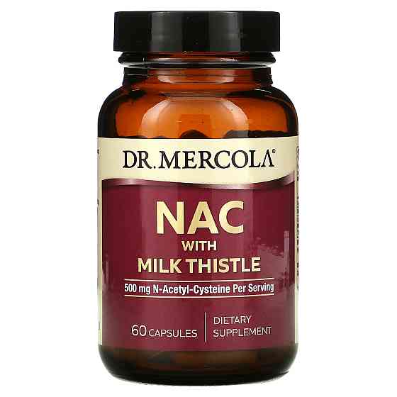 N-ацетил-L-цистеїн з розторопшою (NAC with Milk Thistle) 500 мг 60 капсул Київ