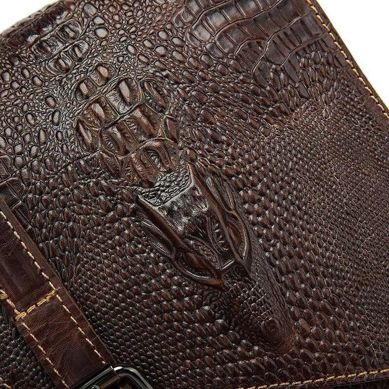 Сумка-месенджер тиснення під екзотику Коричнева (Vintage) Київ - фото 19