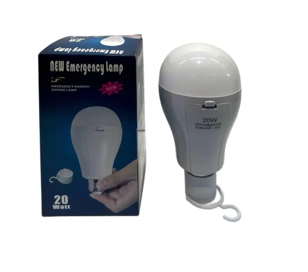 Лампа діодна акумуляторна E27 20Вт 2 акумулятора 18650 для кемпінгу Одеса - фото 2