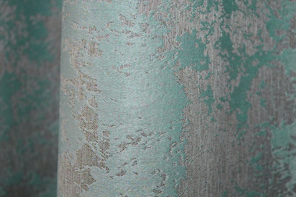 Комплект готовых штор VR-Textil Жаккард Sultan XO №1148ш Бирюзово-серый 150х270 см 2 шт (30-956) Киев - изображение 8