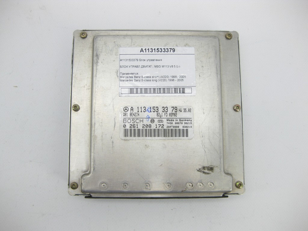 Mercedes-Benz  A1131533379 Блок керування двигуном M113 V8 5.0 л S-class short W220 S-class long V220 Одеса - фото 3