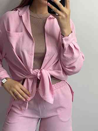 Костюм-тройка женский летний с шортами и брюками Зефирный M-L Харьков