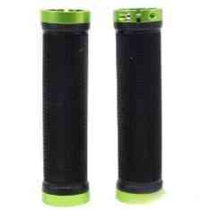 Грипси (ручки керма) SPГареллі SBG-6703-, Чорні із зеленими локами, прямі, круглі, довжина 132 мм Мукачево