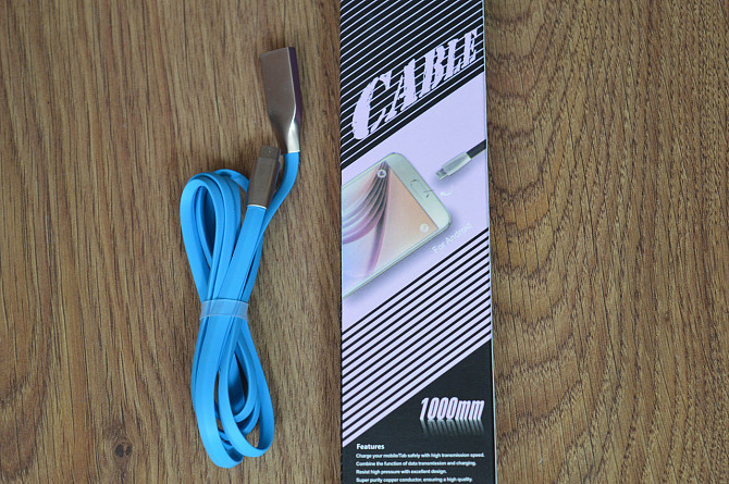 Кабель E-cable Micro USB - USB Flat Series синий 1 м Полтава - фото 1