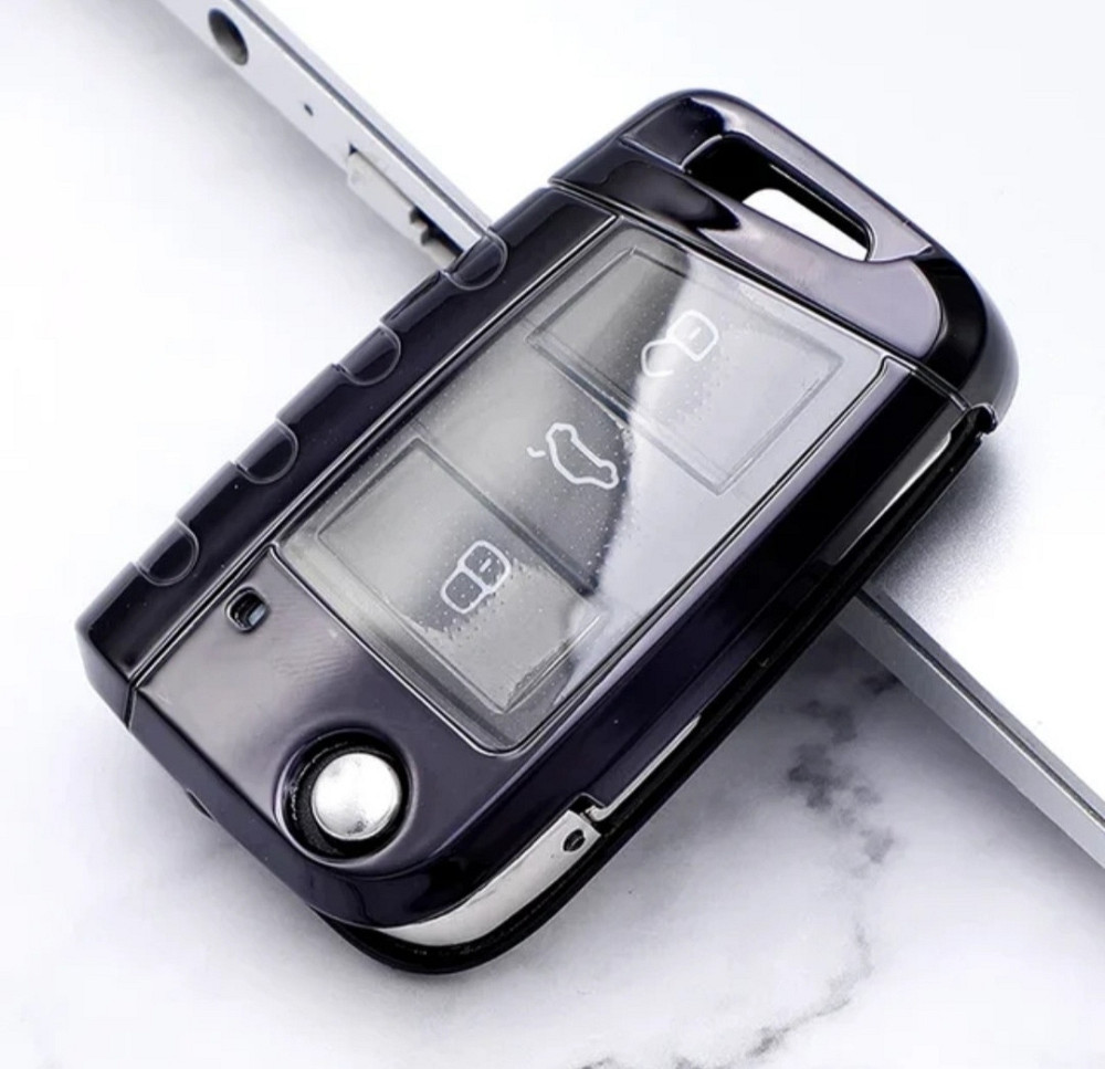 Захисний чохол для автомобільного ключа Volkswagen  Skoda Чорний Смела - изображение 1