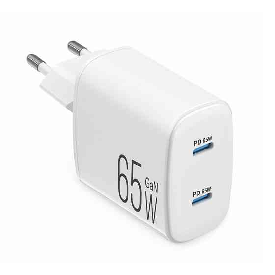 Сетевое зарядное устройство Brevia ePowerGaN PD65W 2xUSB-C белый Львов