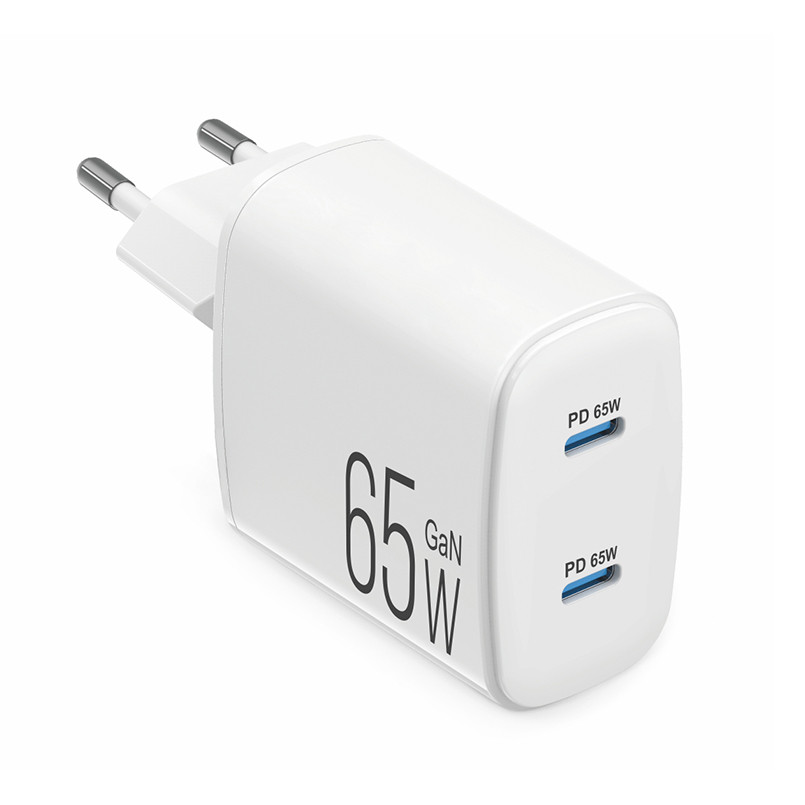 Сетевое зарядное устройство Brevia ePowerGaN PD65W 2xUSB-C белый Львов - изображение 1