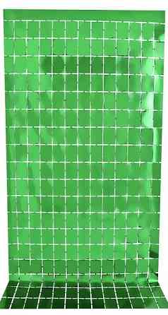 Дождик на фотозону кубиками 2 м на 1 м зеленый Киев