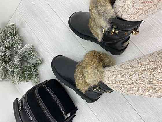 ITTS Угги жіночі ITTS чорні натуральна шкіра 36р. (1656) Коломыя