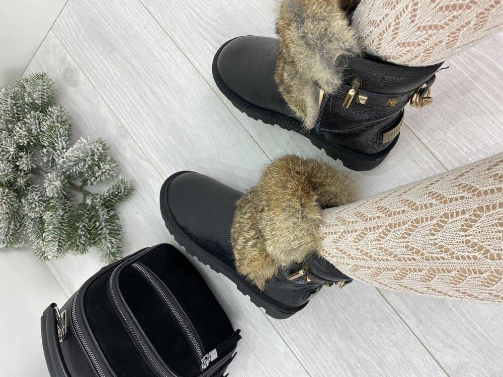 ITTS Угги жіночі ITTS чорні натуральна шкіра 36р. (1656) Коломыя - изображение 3