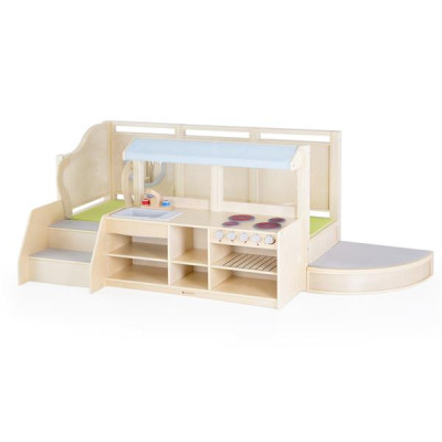 Игровой набор University Деревянный игровой комплекс Кухня с подиумом (U0504) Винница - изображение 1