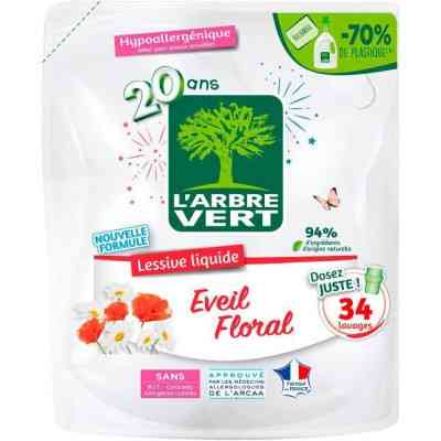 Гель для прання L&apos;Arbre Vert Квіткове пробудження запасний блок 1.53 л (3450601046476) Вінниця