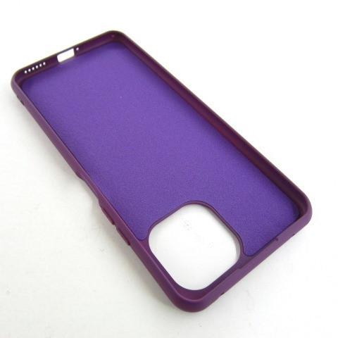 Xiaomi Mi 11 lite чехол сиреневый Silicone Cover grape Одесса - изображение 3