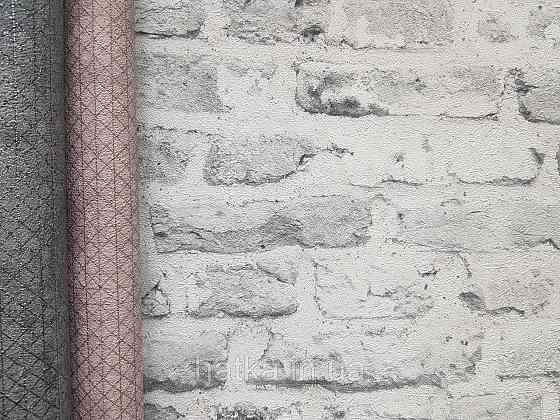 Обои виниловые на флизелине AS creation The Bos 0.53х10 под кирпич структурные белые серые Киев