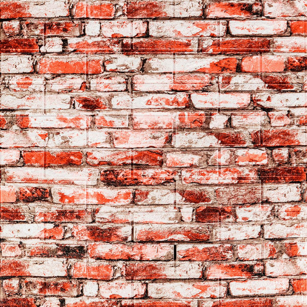 Декоративна 3D панель 700х770х4мм Червоно-біла цегла (341) SW-00000533 Київ - фото 1