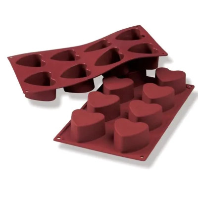 Форма для выпечки Silikomart "Серця" 60 мм, h 35 мм (SF040/C) Винница - изображение 1