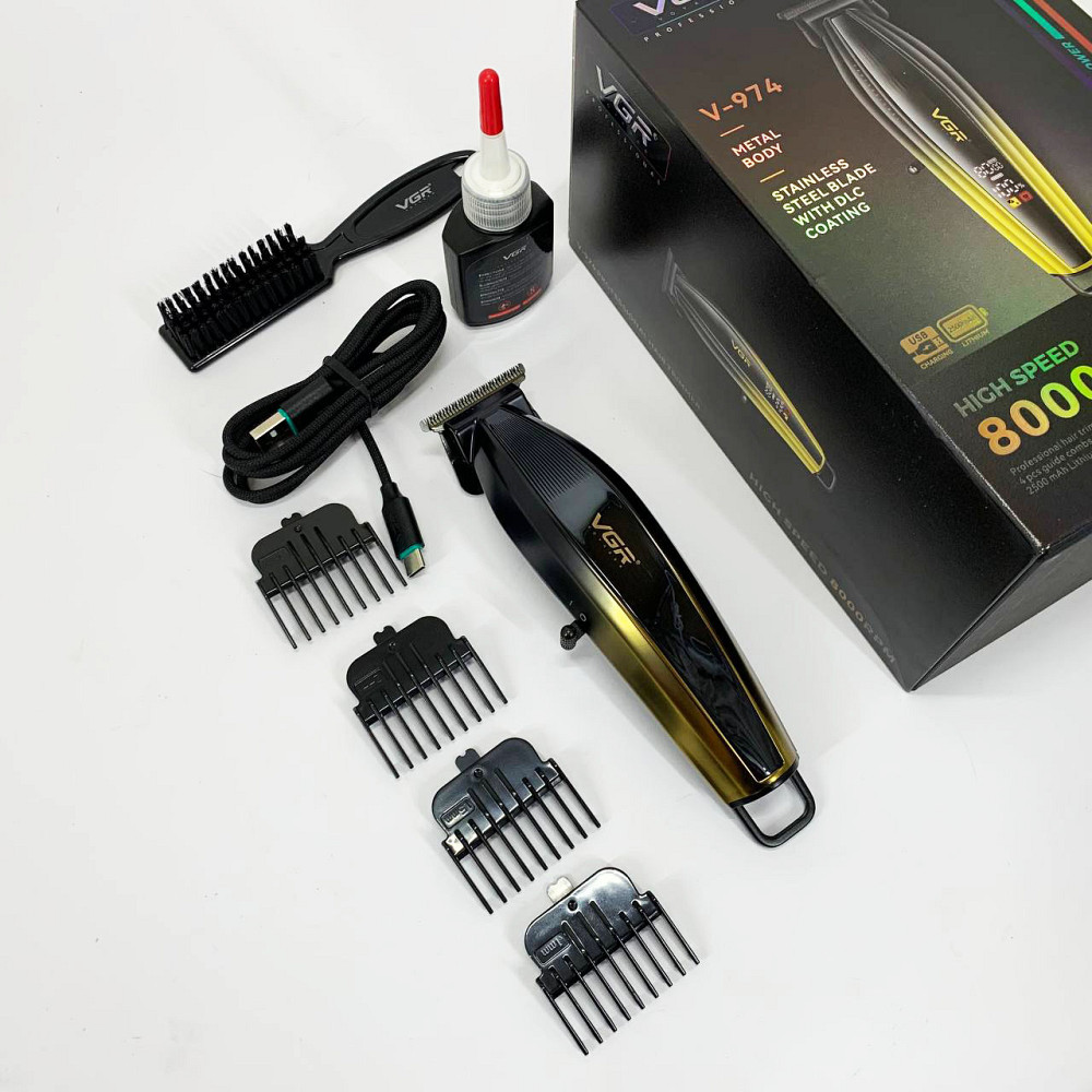 Машинка для стрижки волос беспроводная VGR V-974, Семейная машинка для стрижки волос SA-72 Львов - изображение 11