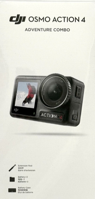 Екш- Камера DJI Osmo Action 4 Adventure Combo Киев - изображение 4