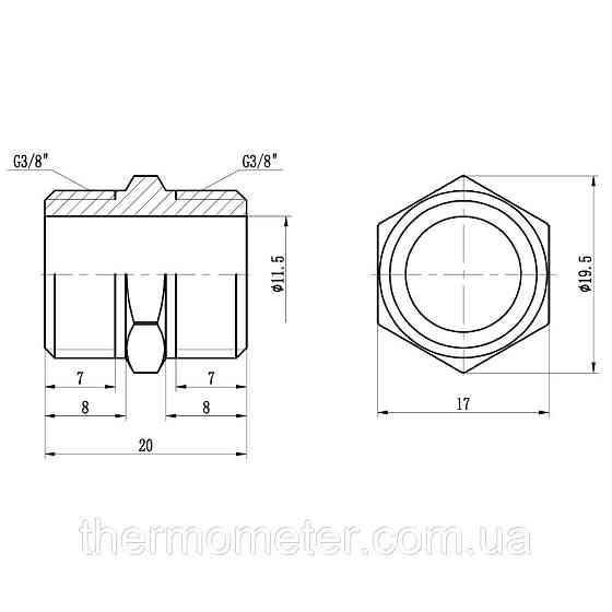 Ниппель Thermo Alliance Forte 3/8