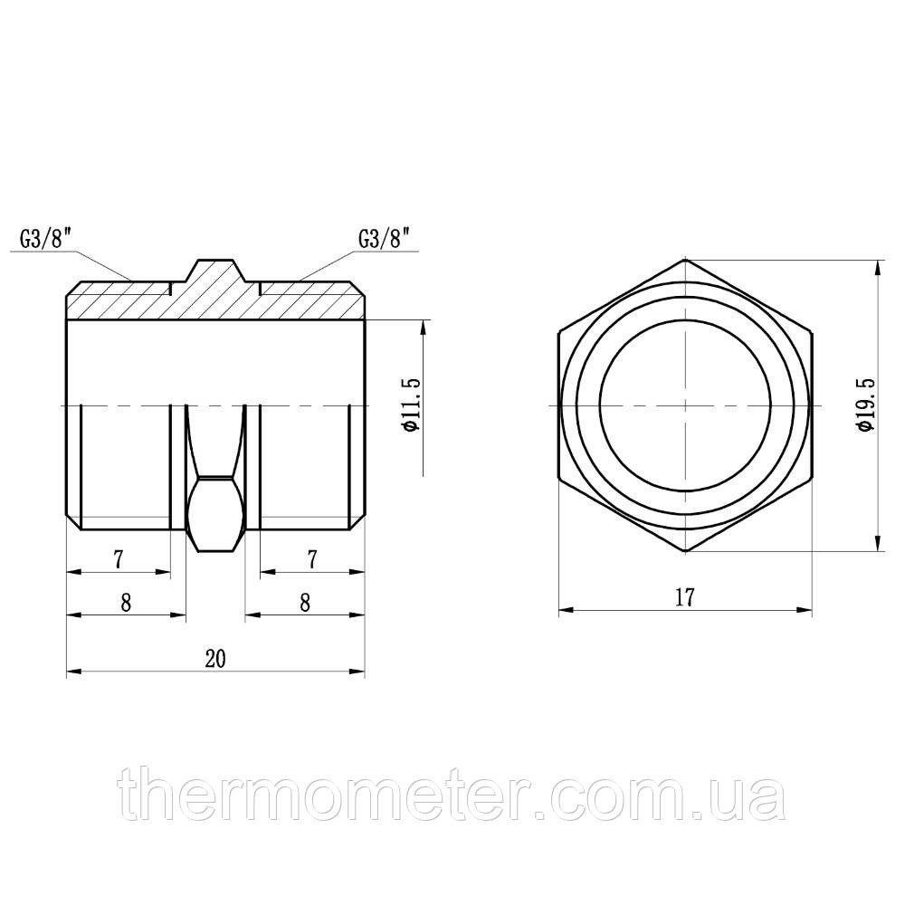 Ниппель Thermo Alliance Forte 3/8