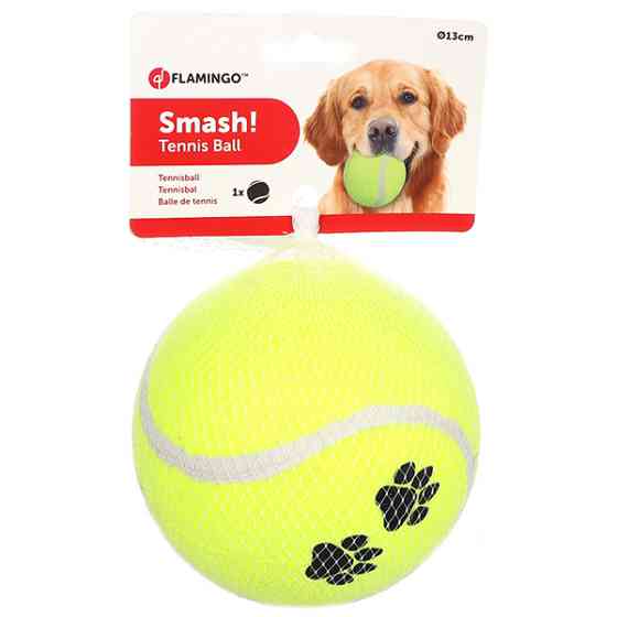 Flamingo Smash Tennis Ball ФЛАМІНГО СМЕШ тенісний м’яч 13см, іграшка для собак Київ