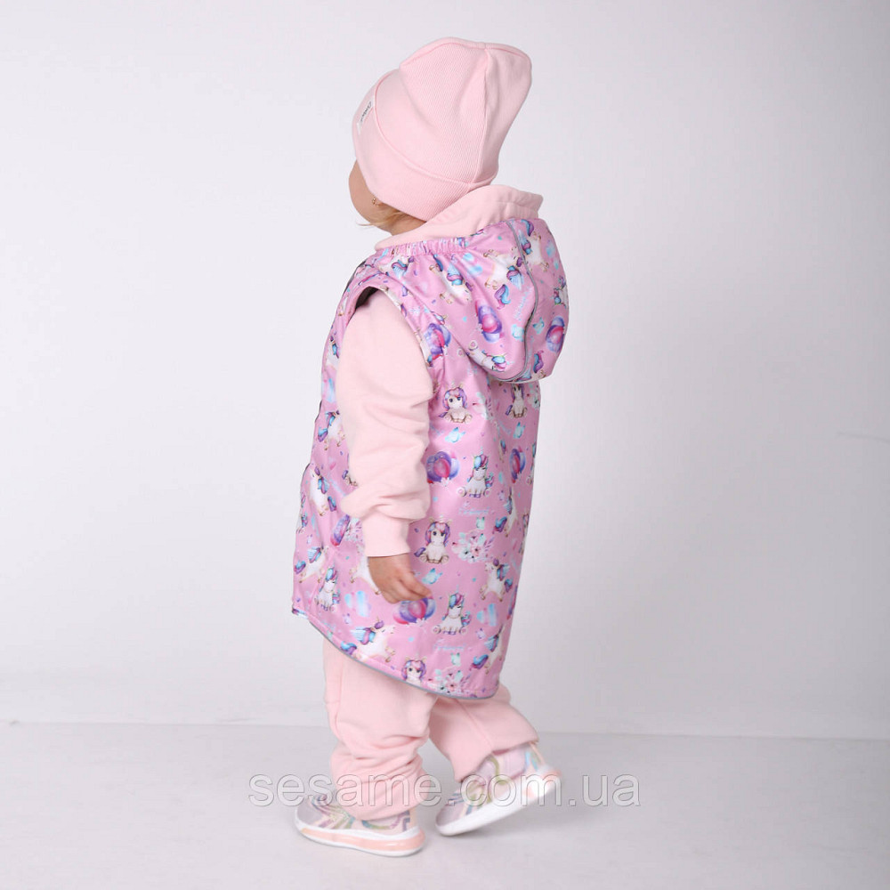 Дитяча Куртка-жилетка 2 в 1 демісезонна Єдинороги Харків - фото 3