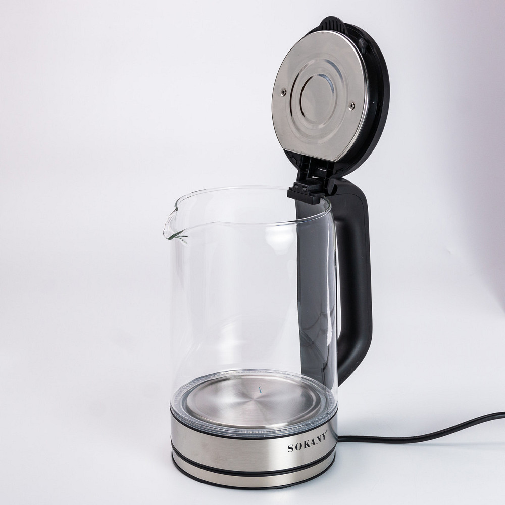 Sokany Чайник електричний Sokany SK-09013 2.5 літра прозорий Коломия - фото 3