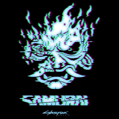 Футболка Jinx Cyberpunk 2077 - Glitch Samurai Premium Tee Black, M (JINX-11911M) Вінниця - фото 2