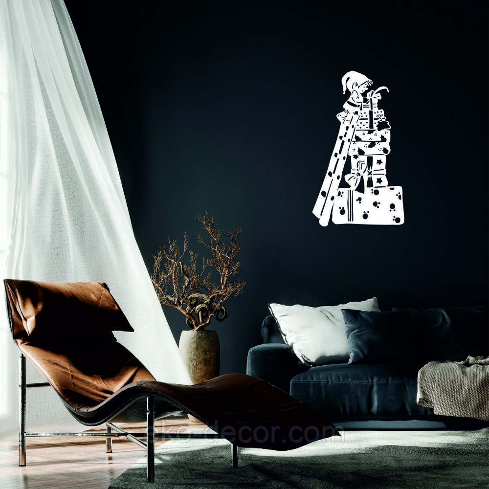 Декоративное настенное Панно «Ельф», Декор на стену 50*29 см, Белый Киев - изображение 1