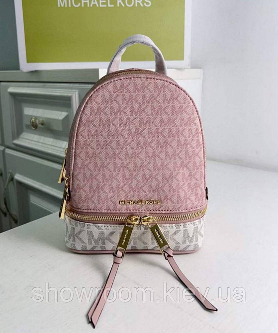 Женский рюкзак Michael Kors Rhea Zip mini Rose Lux Киев - изображение 1