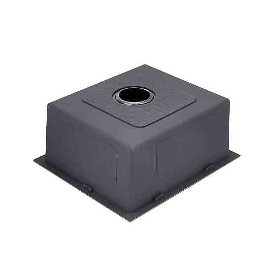 Кухонная мойка с нержавеющей стали Kroner KRP Schwarze - 50х50 HM PVD (3/1 мм) черная Киев