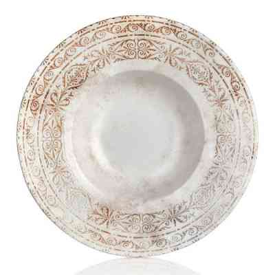 Тарілка By Bone серія "Antico" для пасти з прямим бортом 25 см (AN-GT-25-CK) Вінниця