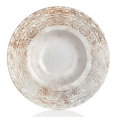 Тарелка By Bone серія "Antico" для пасти з прямим бортом 25 см (AN-GT-25-CK) Винница - изображение 1