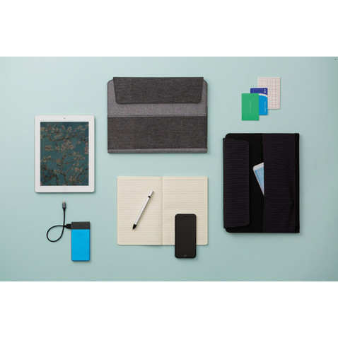 Портфель для планшета Vancouver + блокнот А5, серый Ровно - изображение 2