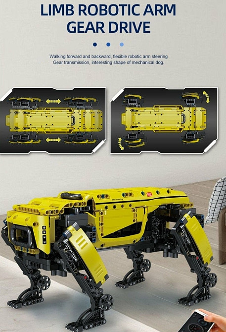 Конструктор Радіокерований power ROBOT DOG Бостон Динамік 936 деталі. Харків - фото 3