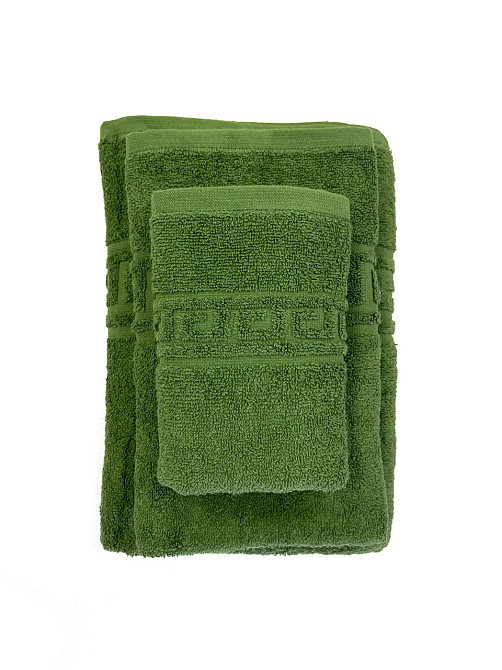 Махровое полотенце Ideal Textile Greek 33х60 см оливковый (56860583) Черновцы - изображение 2